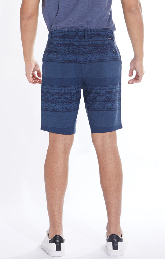 Tehuacan Panel Printed Hybrid Shorts