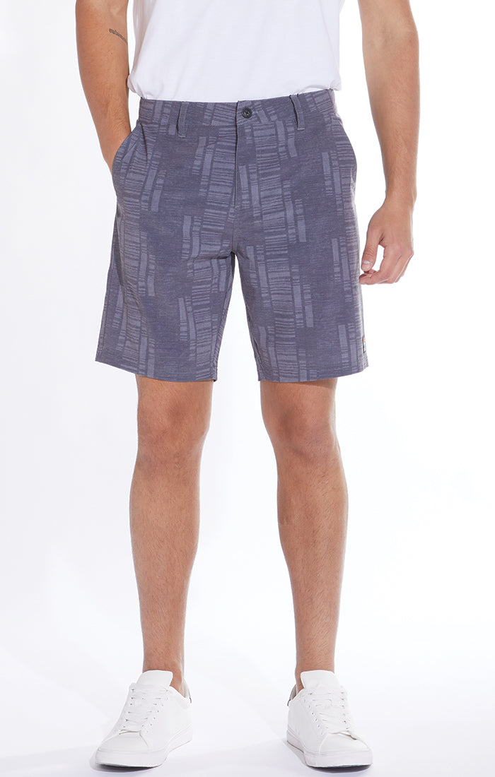 Hobbs Stripe Print Hybrid Short