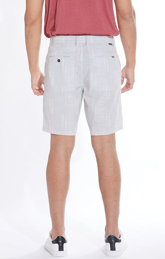 Hobbs Stripe Print Hybrid Short