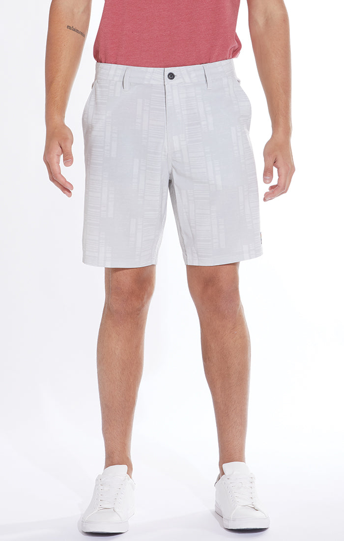 Hobbs Stripe Print Hybrid Short