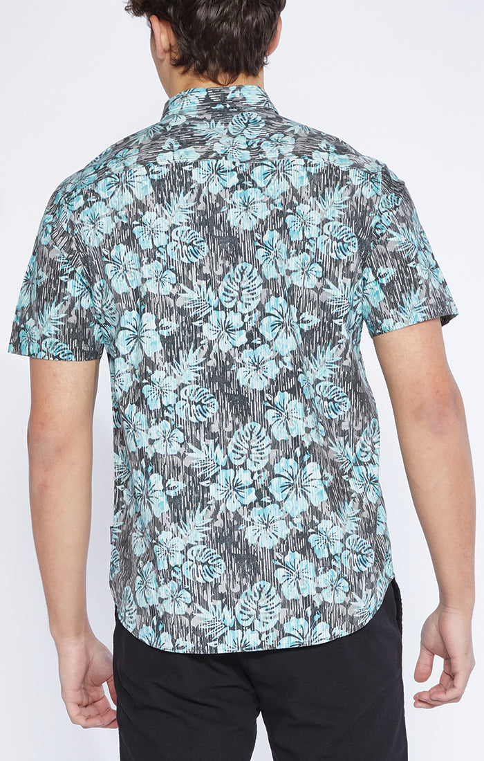 Zuma Woven Shirt With Reversed Hawaiian Print