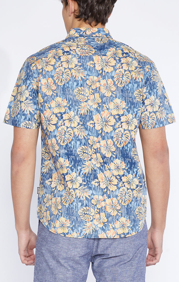 Zuma Woven Shirt With Reversed Hawaiian Print