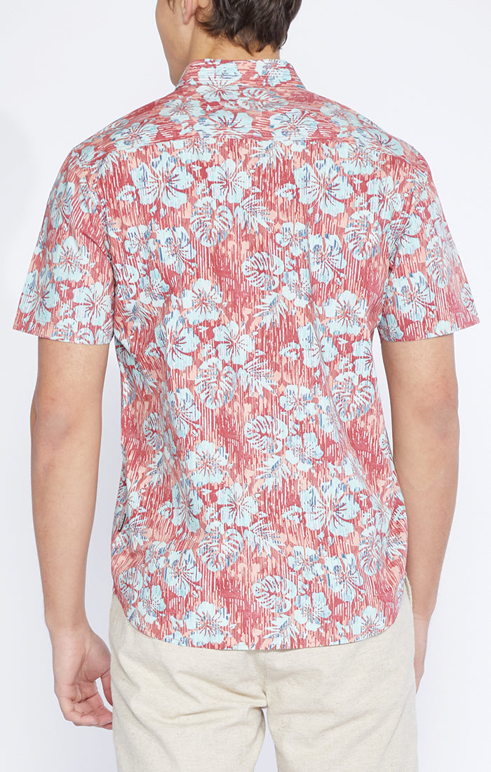 Zuma Woven Shirt With Reversed Hawaiian Print