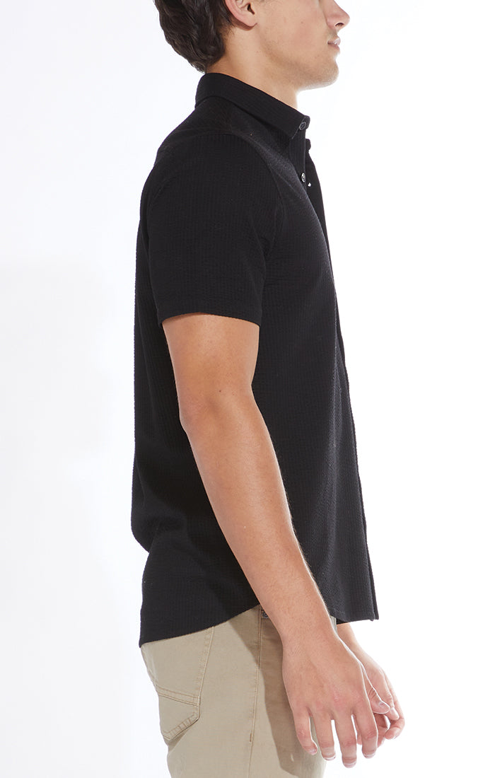 Billy Knit Button-Up Shirt