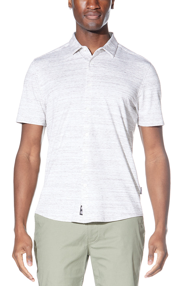 Alameda Button-Up Knit Resort Shirt
