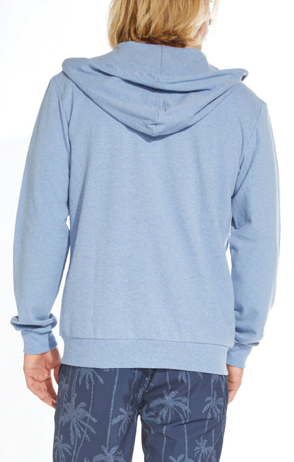 Big Sur Heather Pique Zip Front Hoodie