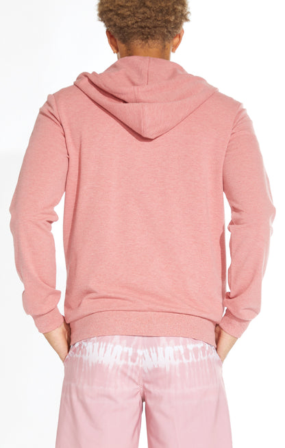 Big Sur Heather Pique Zip Front Hoodie
