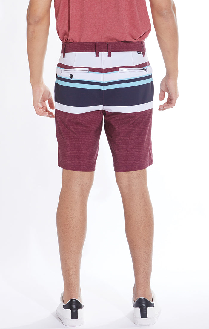 Miramar Camino Stripe Printed Hybrid Shorts