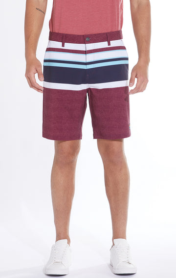 Miramar Camino Stripe Printed Hybrid Shorts