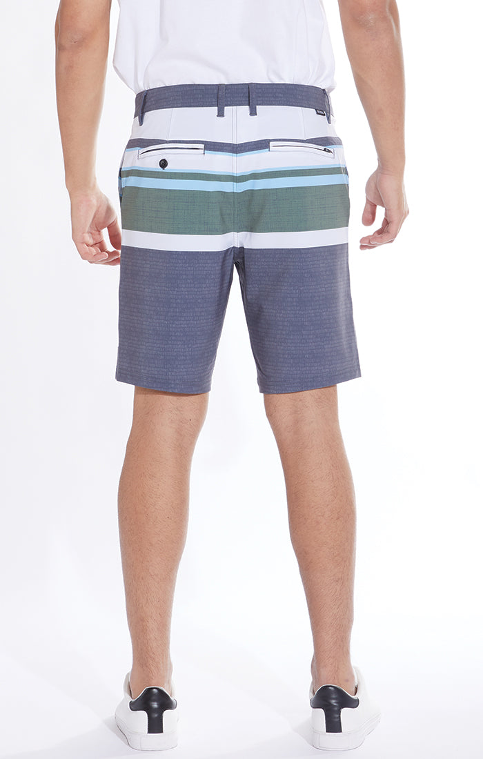 Miramar Camino Stripe Printed Hybrid Shorts