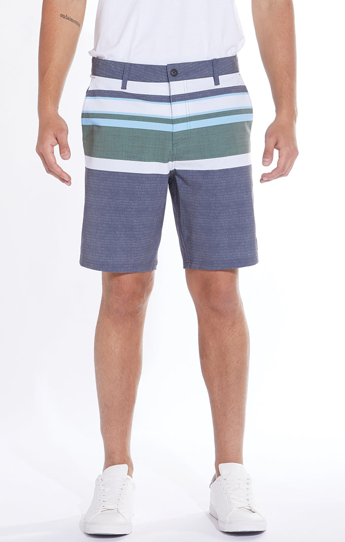 Miramar Camino Stripe Printed Hybrid Shorts