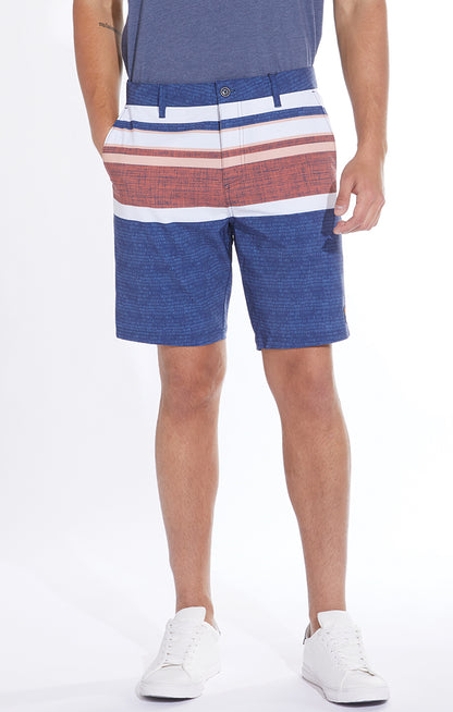 Miramar Camino Stripe Printed Hybrid Shorts