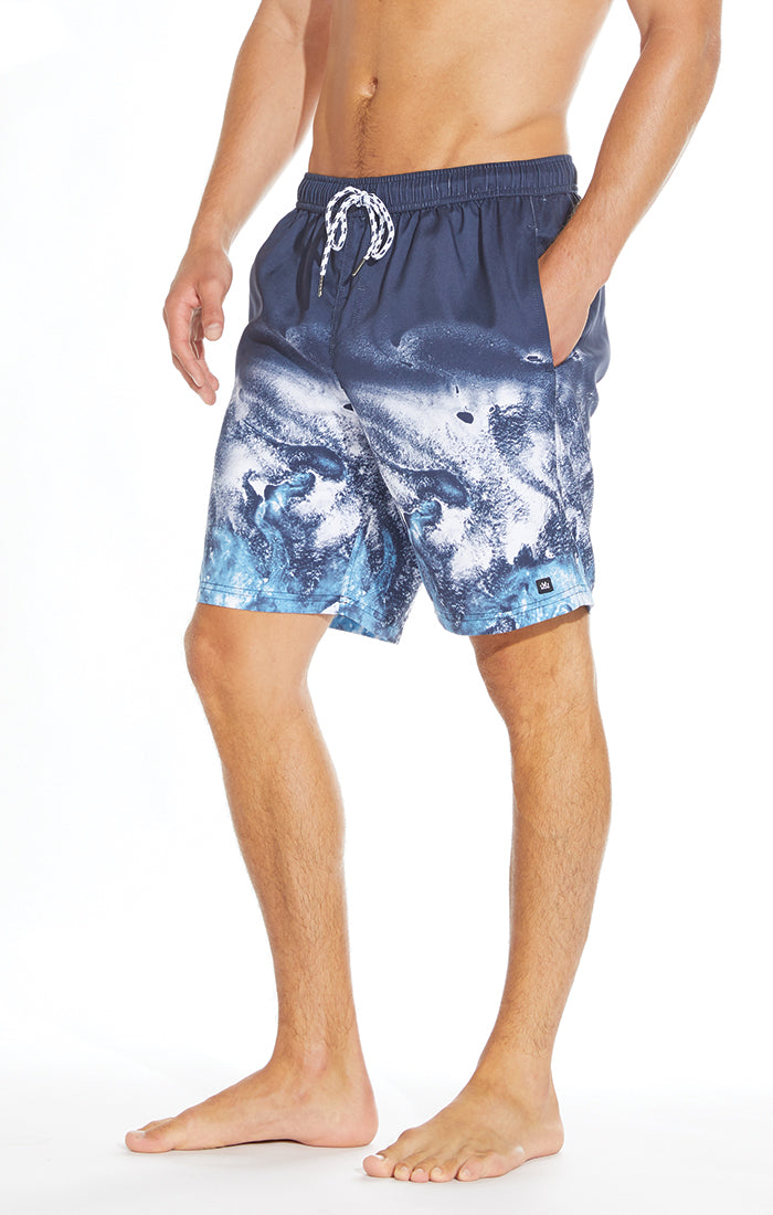 Marbled Waters Swim Volley Trunk