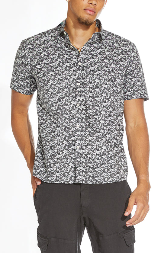 Zuma Woven Shirt With Reversed Small Palm Print