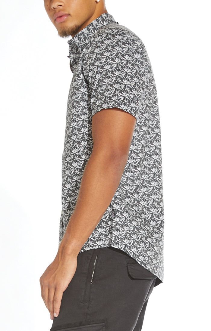Zuma Woven Shirt With Reversed Small Palm Print
