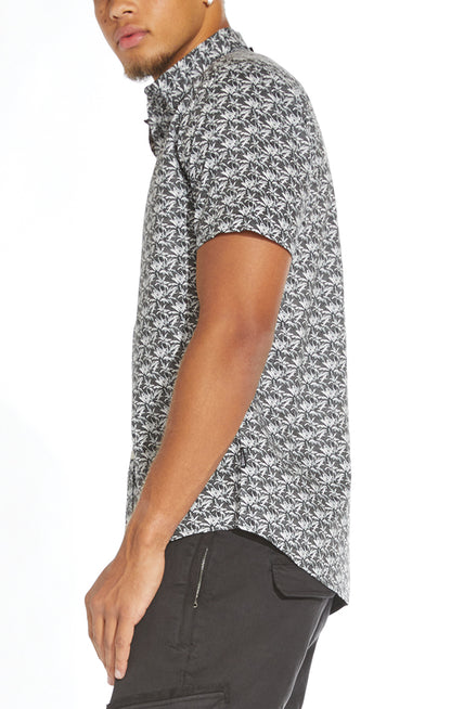 Zuma Woven Shirt With Reversed Small Palm Print