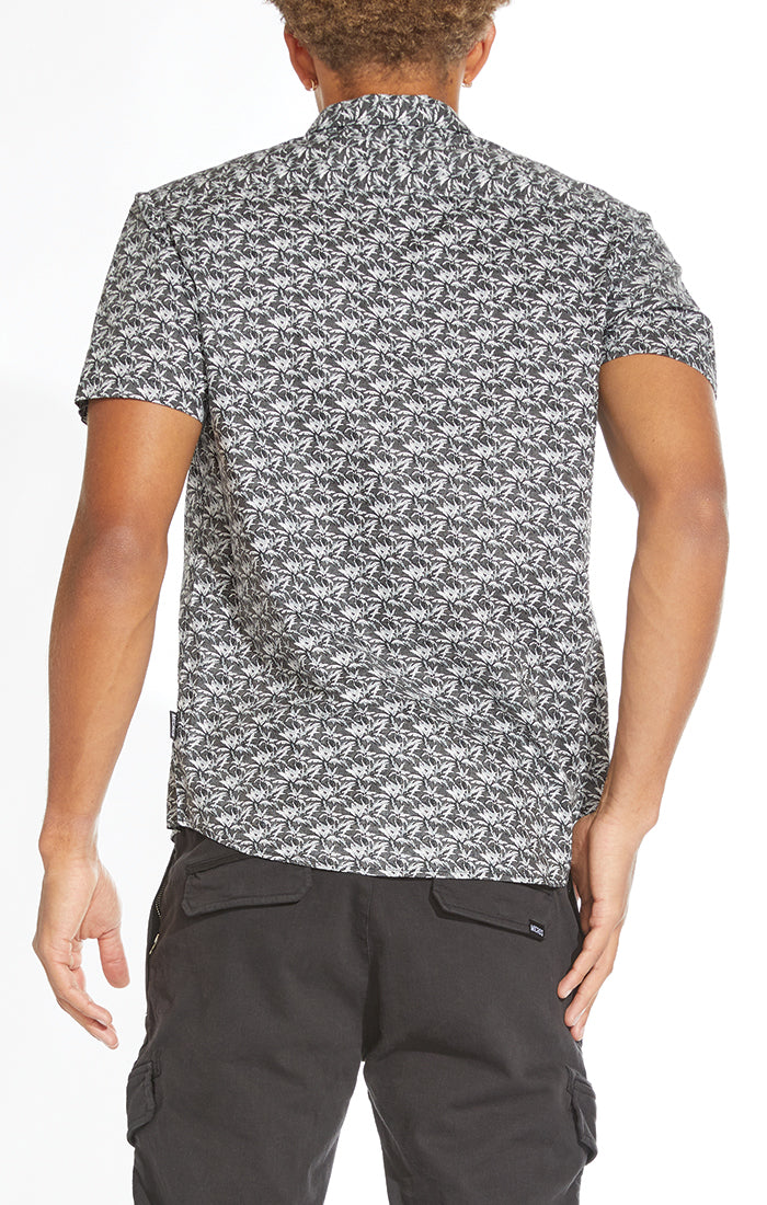 Zuma Woven Shirt With Reversed Small Palm Print
