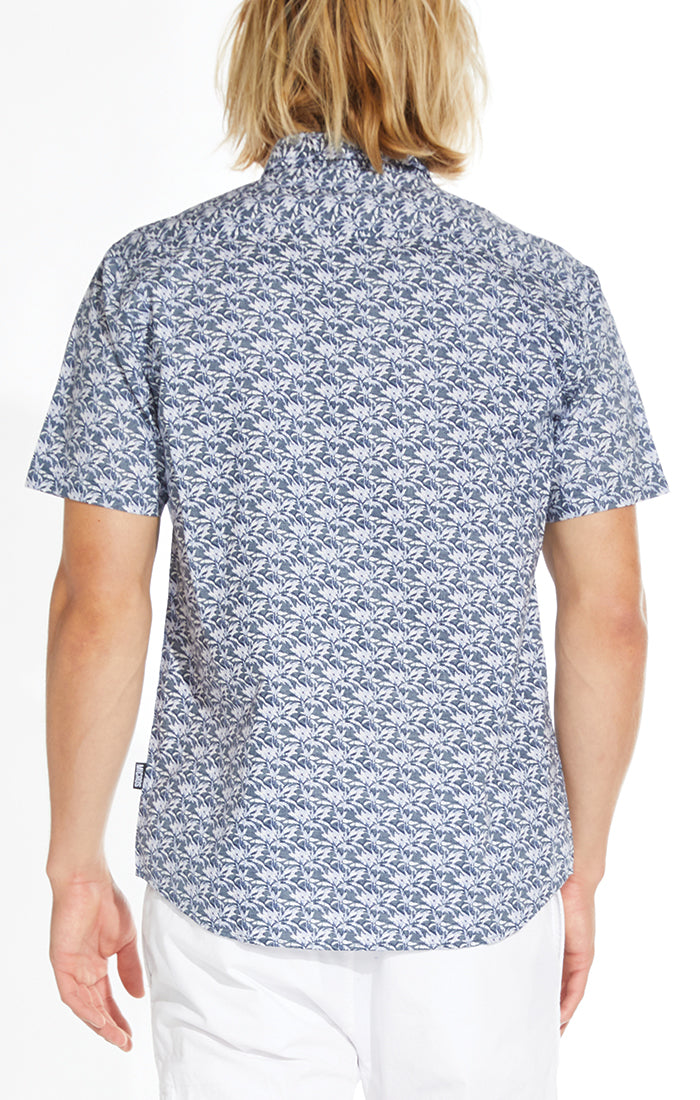 Zuma Woven Shirt With Reversed Small Palm Print