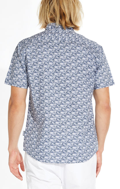 Zuma Woven Shirt With Reversed Small Palm Print