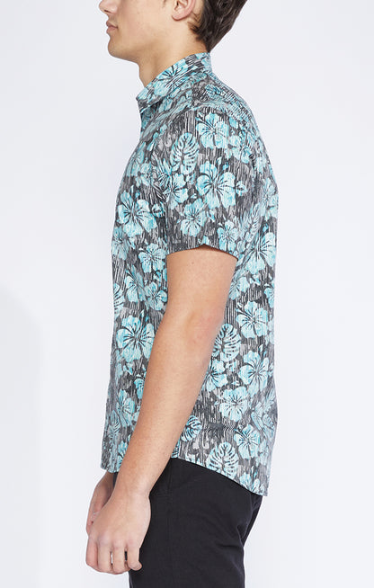 Zuma Woven Shirt With Reversed Hawaiian Print