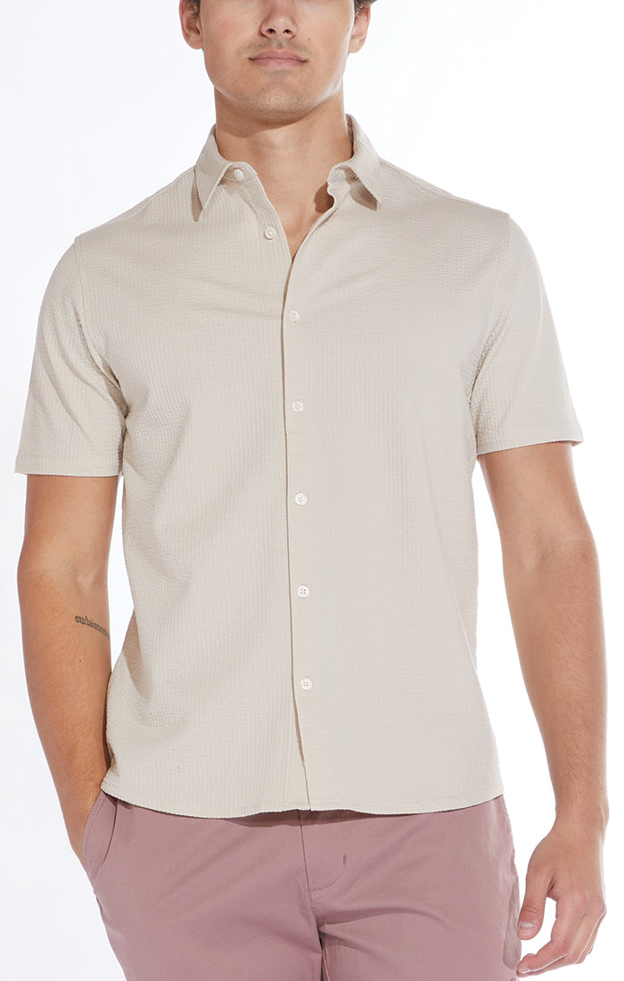 Billy Knit Button-Up Shirt
