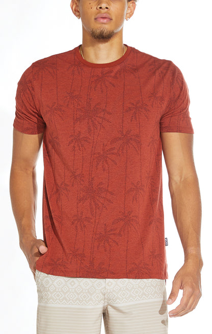 Grant Classic T-Shirt With Dotted Palm Print