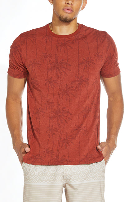 Grant Classic T-Shirt With Dotted Palm Print