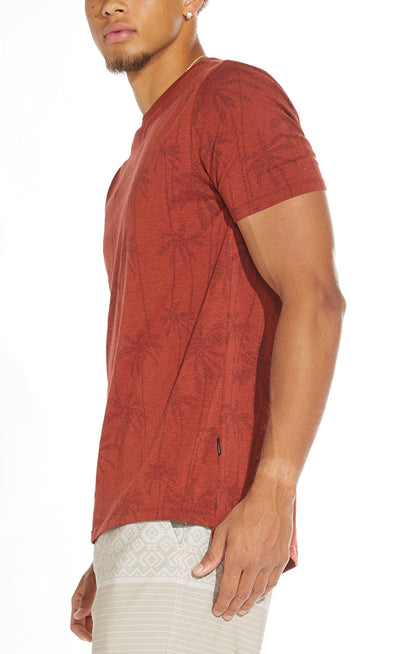 Grant Classic T-Shirt With Dotted Palm Print