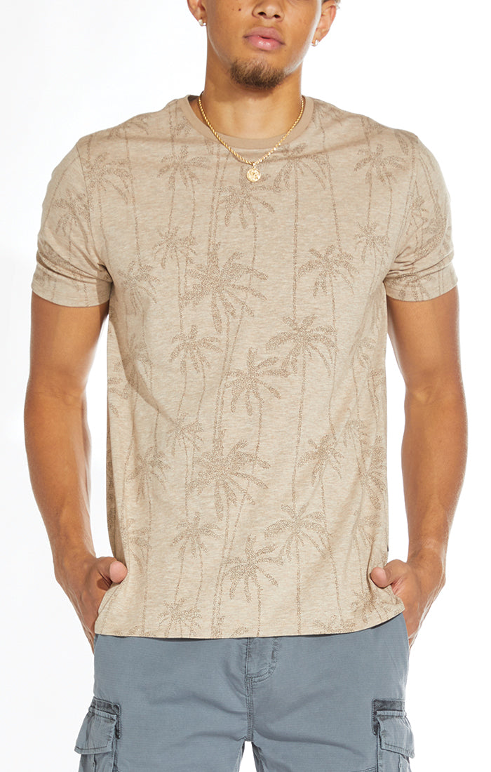 Grant Classic T-Shirt With Dotted Palm Print